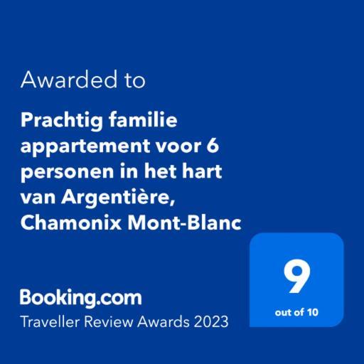 Prachtig Familie Appartement Voor 6 Personen In Het Hart Van Argentiere, Chamonix Mont-Blanc מראה חיצוני תמונה